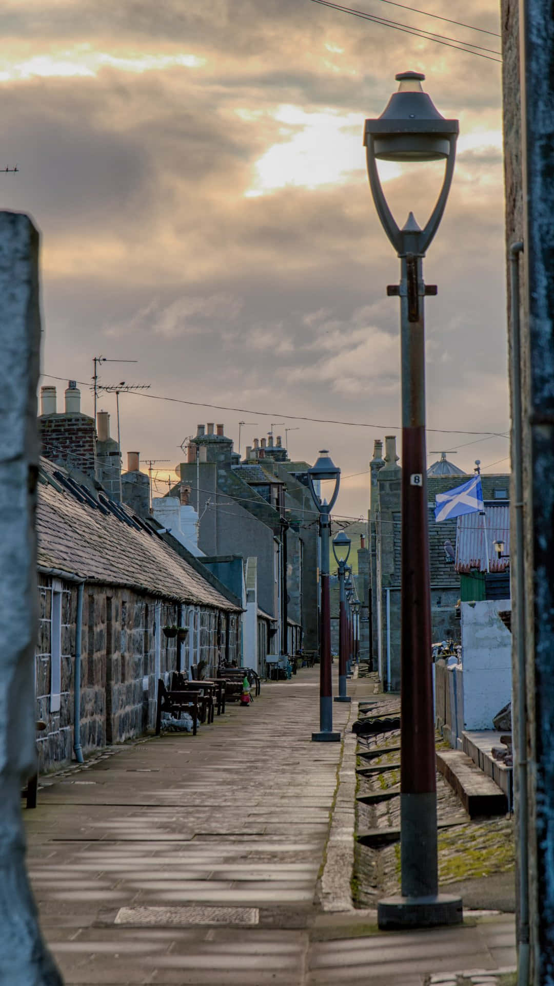 Aberdeen Street Viewat Dusk Wallpaper