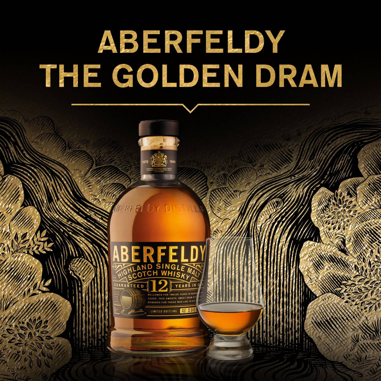 Aberfeldy The Golden Dram Wallpaper