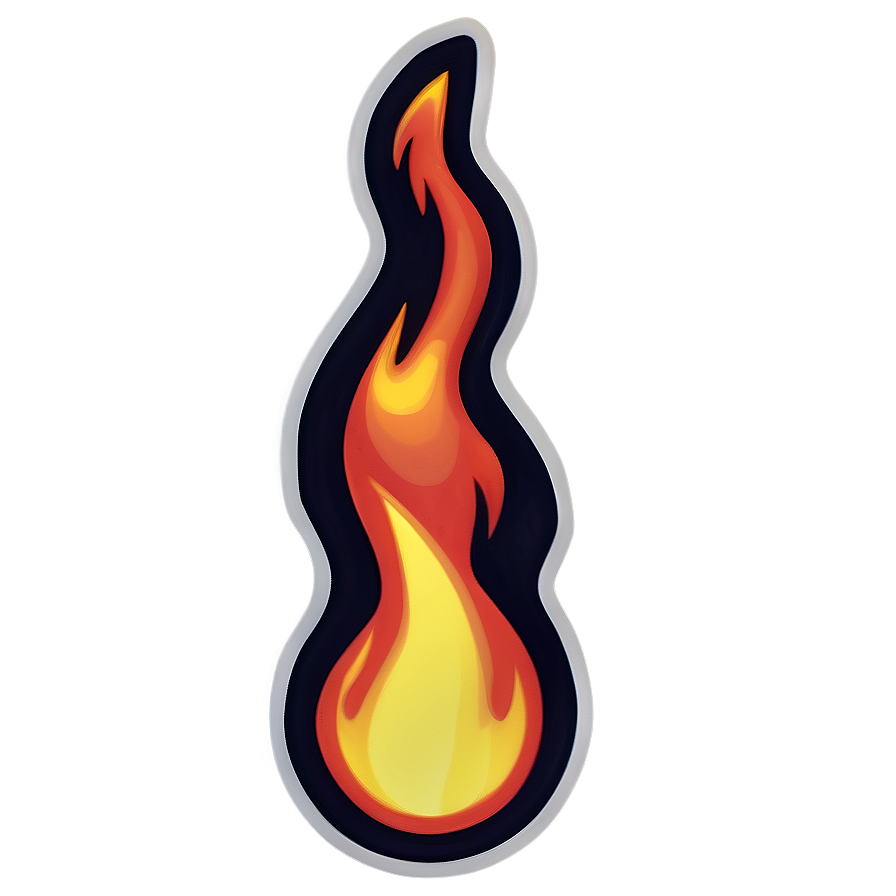 Ablaze Fire Emoji Graphic Png 05042024 PNG