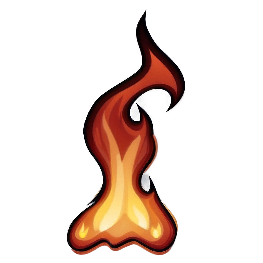 Ablaze Fire Emoji Graphic Png Eyb19 PNG