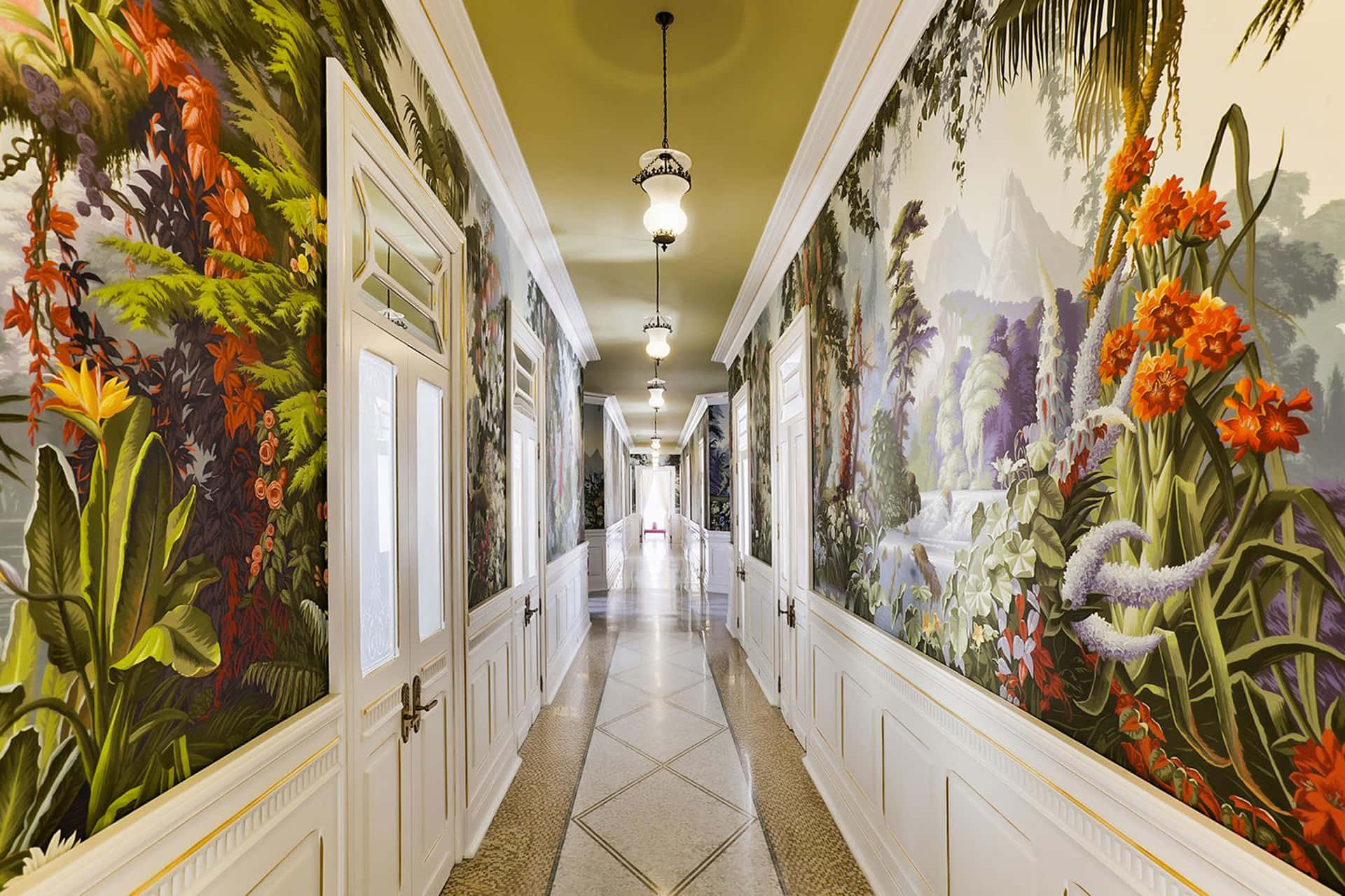 Able Hallway Wallpaper