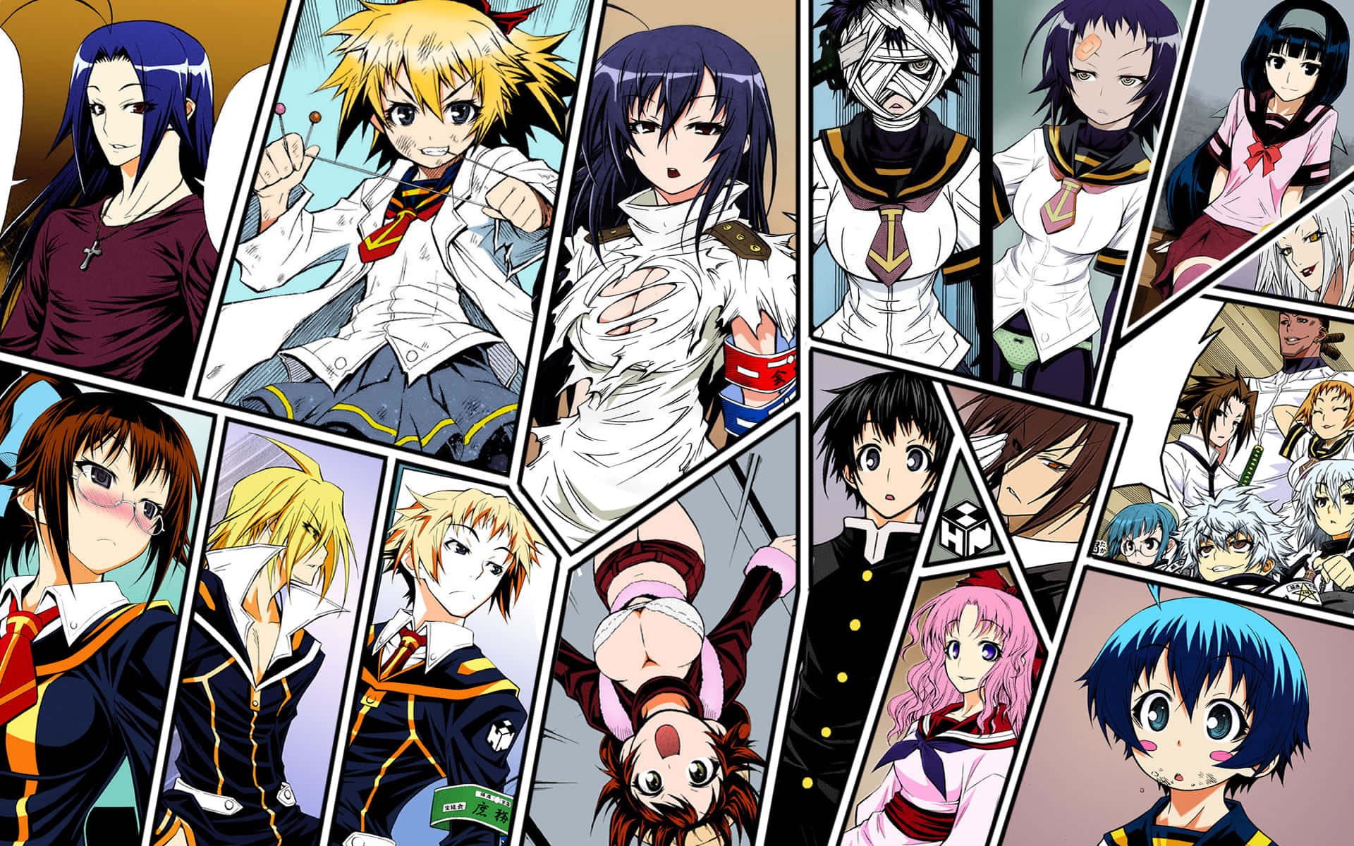 Abnormal Anime Photo Collage Wallpaper