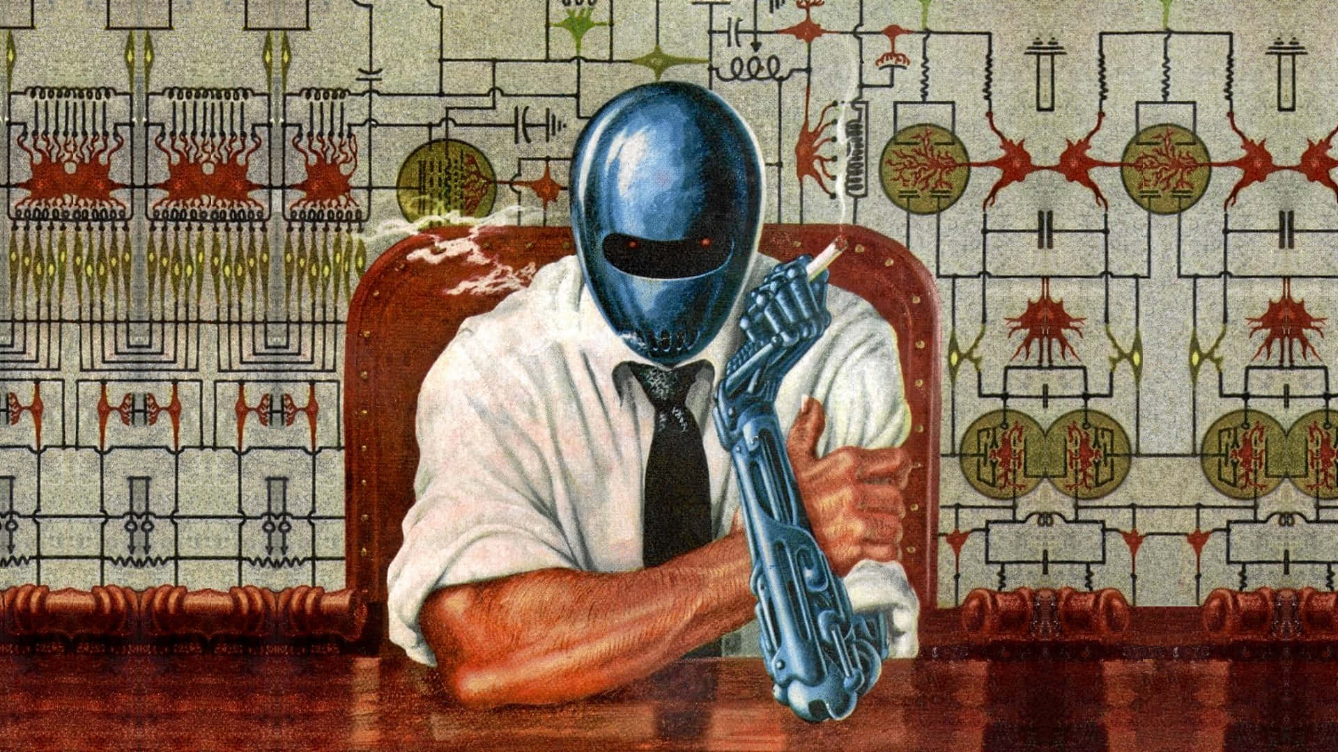 Abnormal Man In Blue Wallpaper