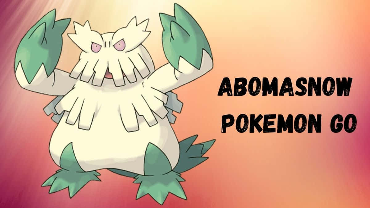 Abomasnow Pokémon in Action Wallpaper