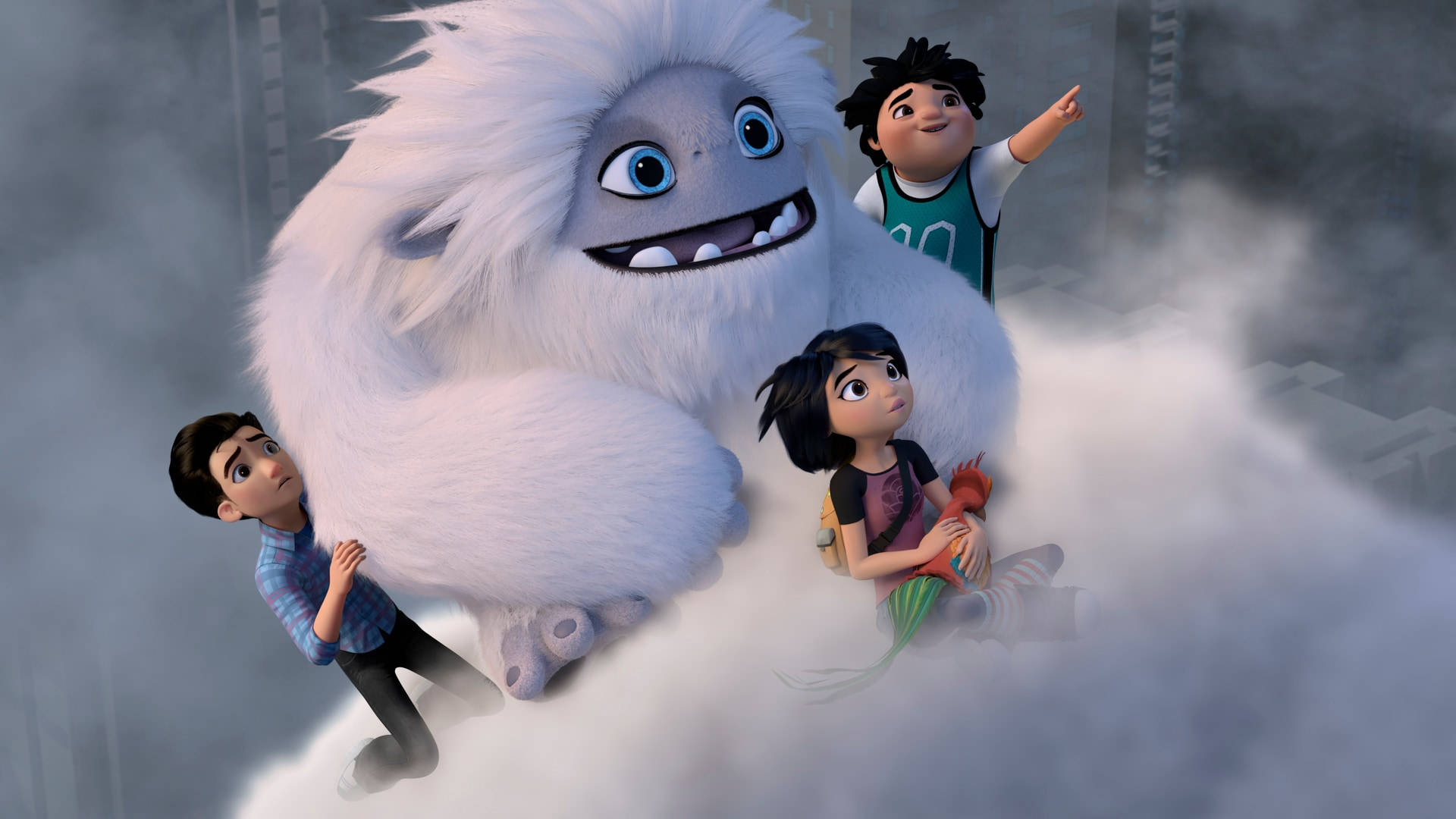 Abominable Riding A Cloud Wallpaper