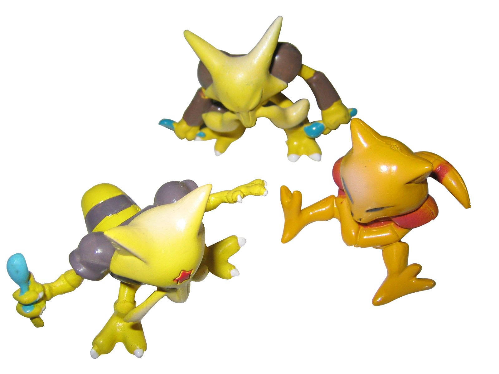 "Evolution Trio - Pokémon Abra, Kadabra, and Alakazam Action Figures" Wallpaper