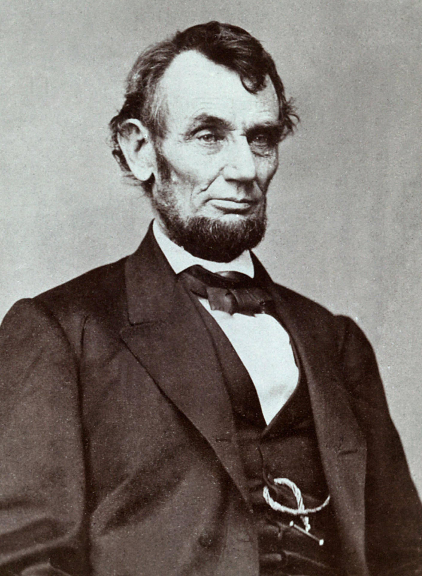 Abraham Lincoln In Imperial Albumen Print Background