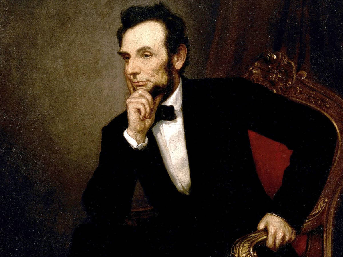 Abraham Lincoln Painting Wallpaper