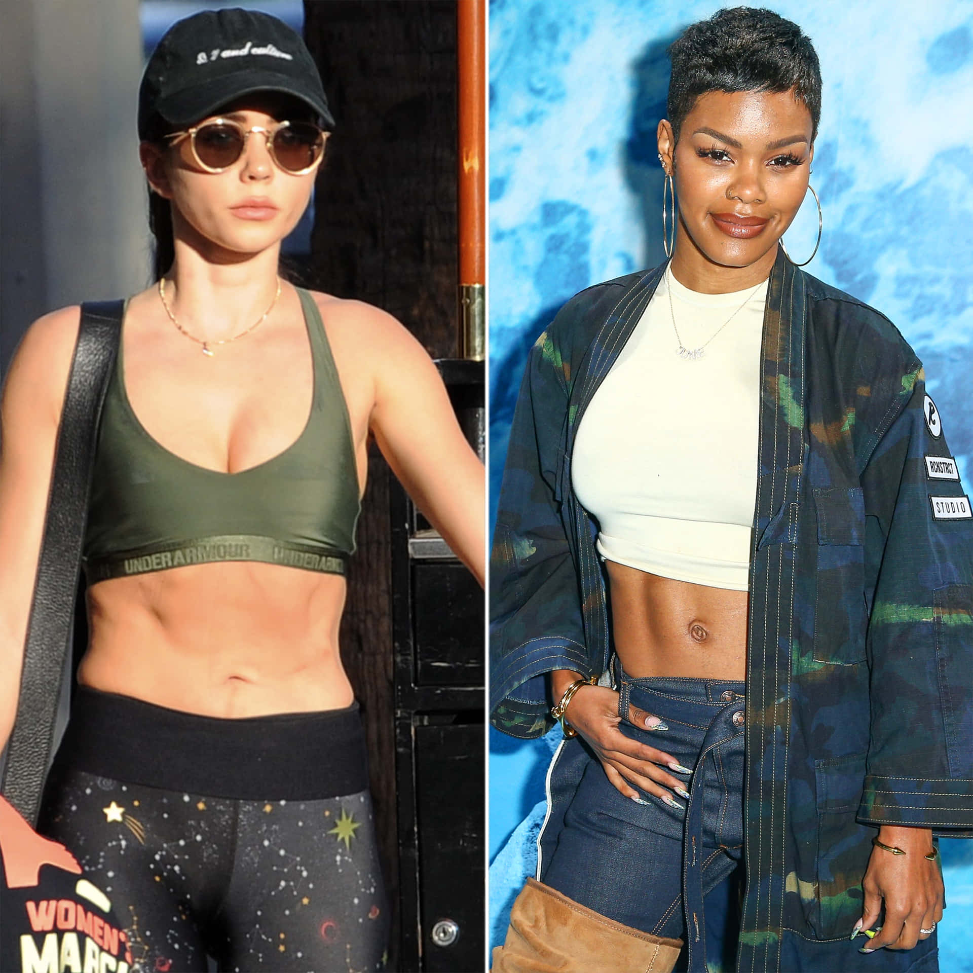Abs Sarah Hyland and Teyana Taylor Toned Bodies Picture
