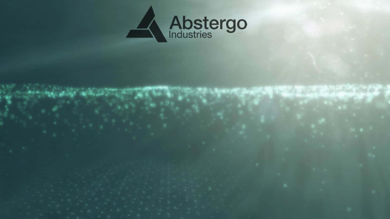 Abstergo Industries Logo on a Futuristic Background Wallpaper