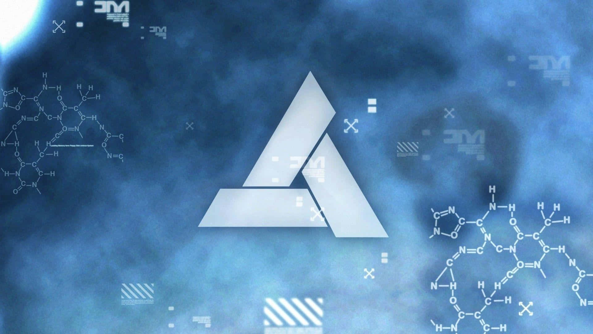 Modern Abstergo Logo on Gradient Background Wallpaper