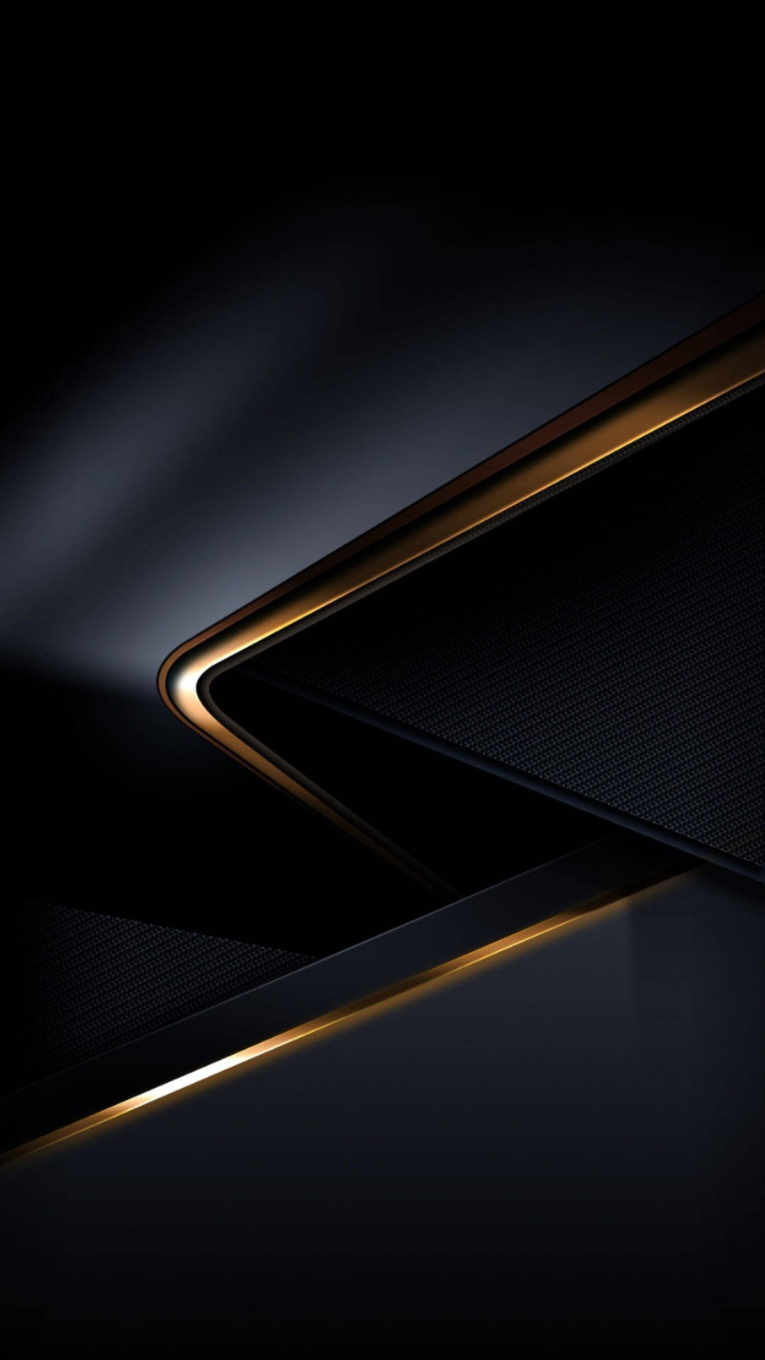 Abstract 3D Black And Gold iPhone Wallpaper