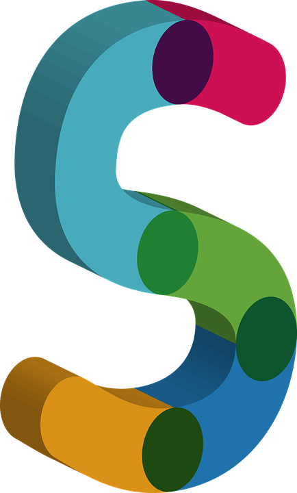 Abstract Alphabet S Design PNG