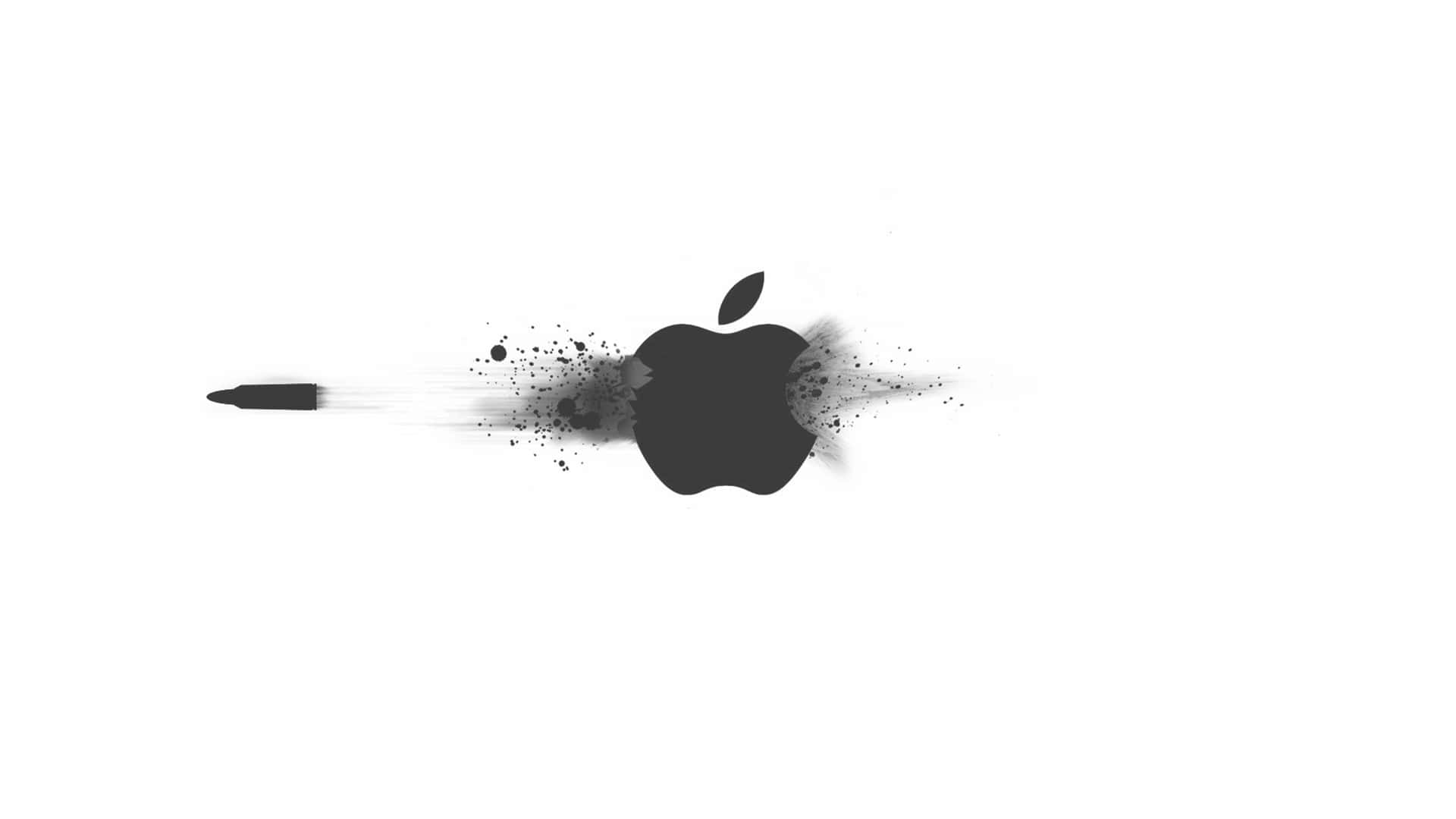 Abstract Apple Logo Explosion4 K B W Wallpaper