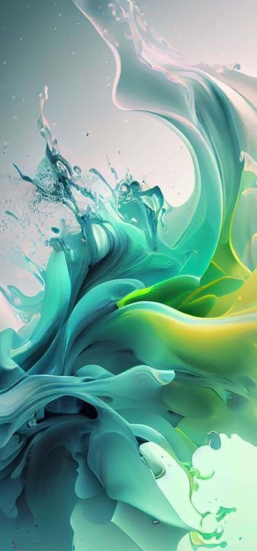 Abstract Aqua Swirls Samsung S23 Ultra Wallpaper Wallpaper