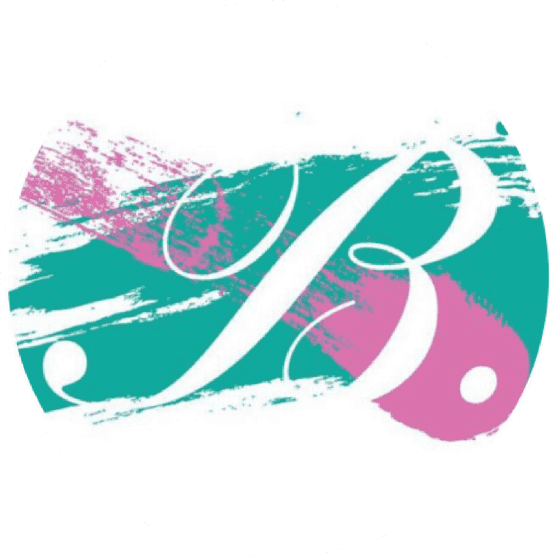 Abstract Aquaand Pink Circle Design PNG