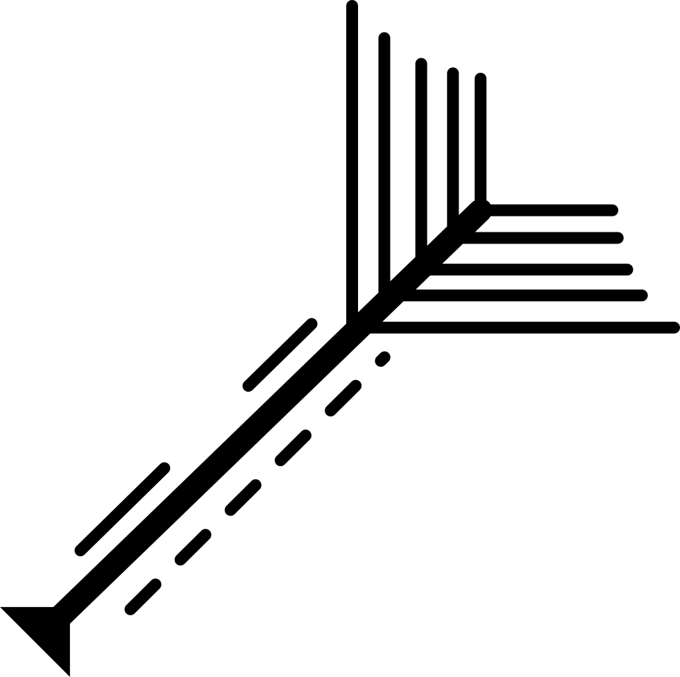 Abstract Arrow Line Art PNG