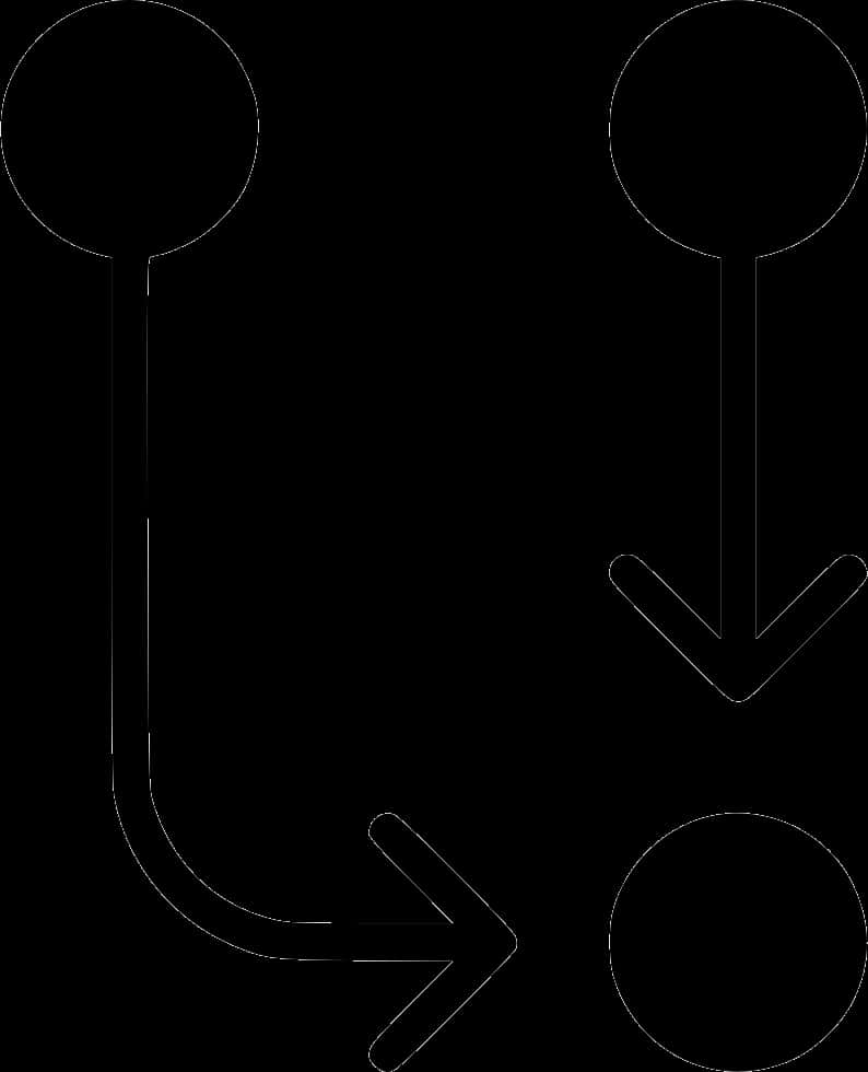 Abstract Arrows Diagram Black PNG