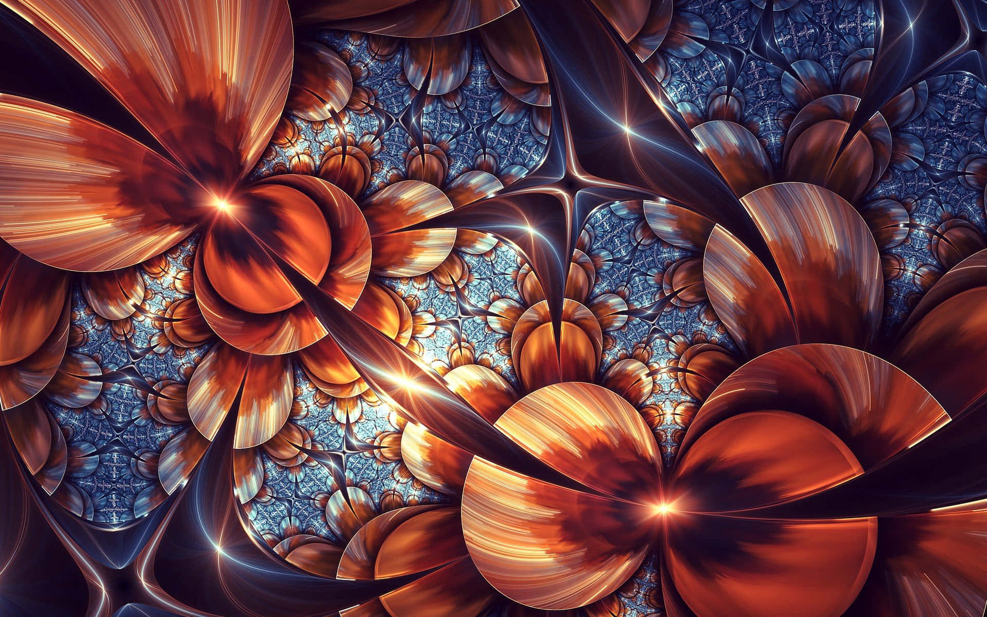 Abstract Art Distinctive Swirls Background