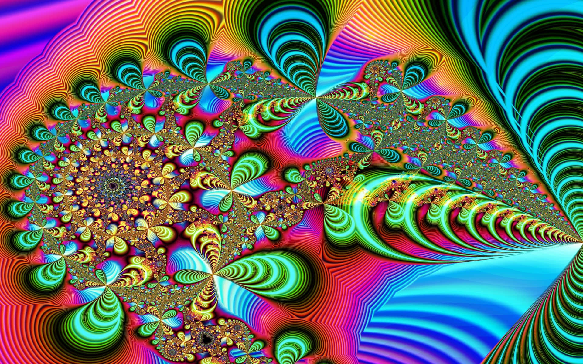 Abstract Art Swirls and Colors Background