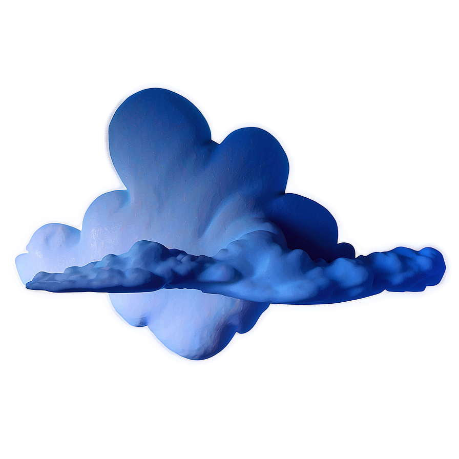 Abstract Art Blue Clouds Png 06202024 PNG