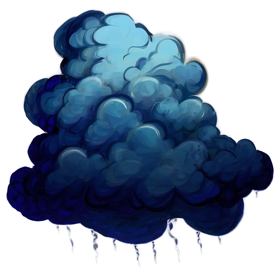 Abstract Art Blue Clouds Png Gsm PNG