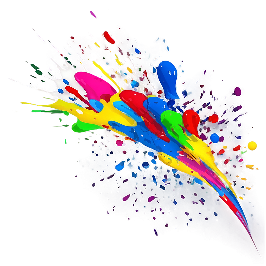 Abstract Art Color Splash Png Vdp PNG