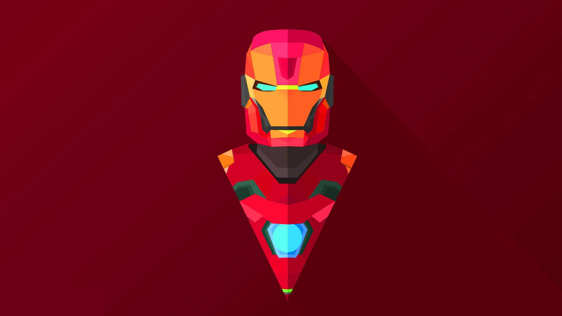 Arteabstracto De Iron Man, El Superhéroe Fondo de pantalla