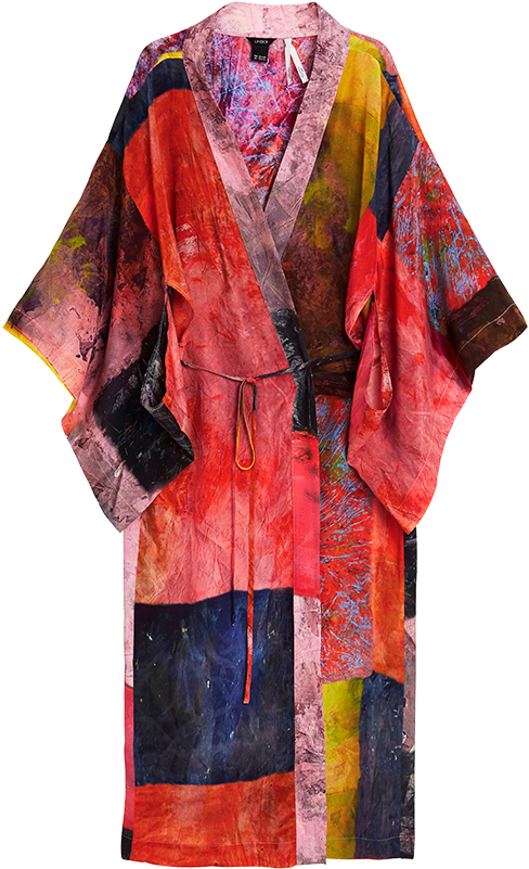 Abstract Art Kimono Robe PNG