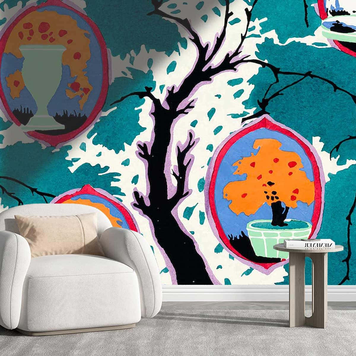 Abstract Art Wallpaper Living Room Decor Wallpaper