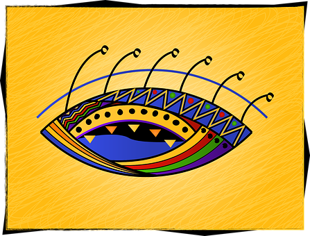 Abstract Artistic Eye Illustration PNG