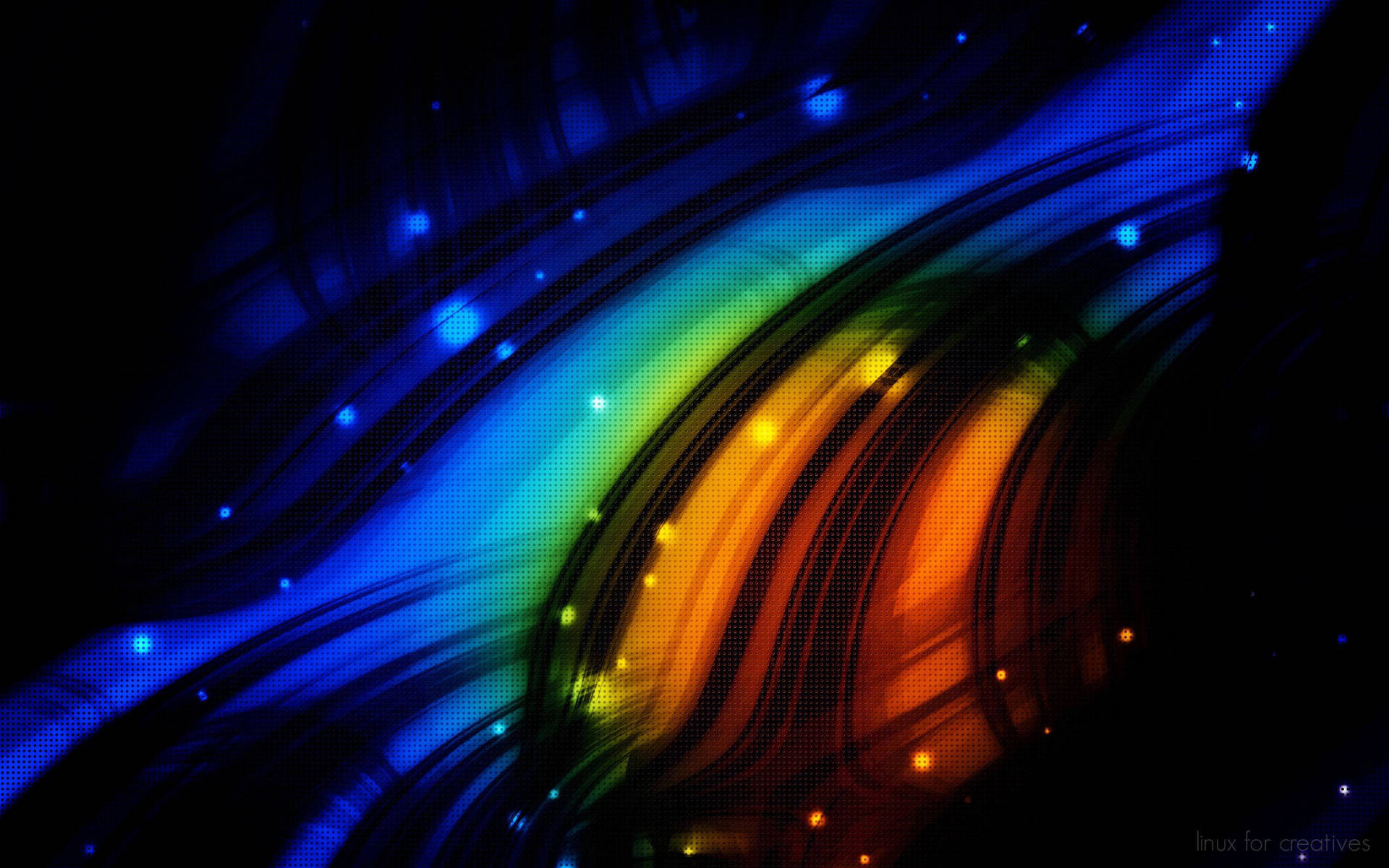 A multicolored aurora effect in the sky Wallpaper
