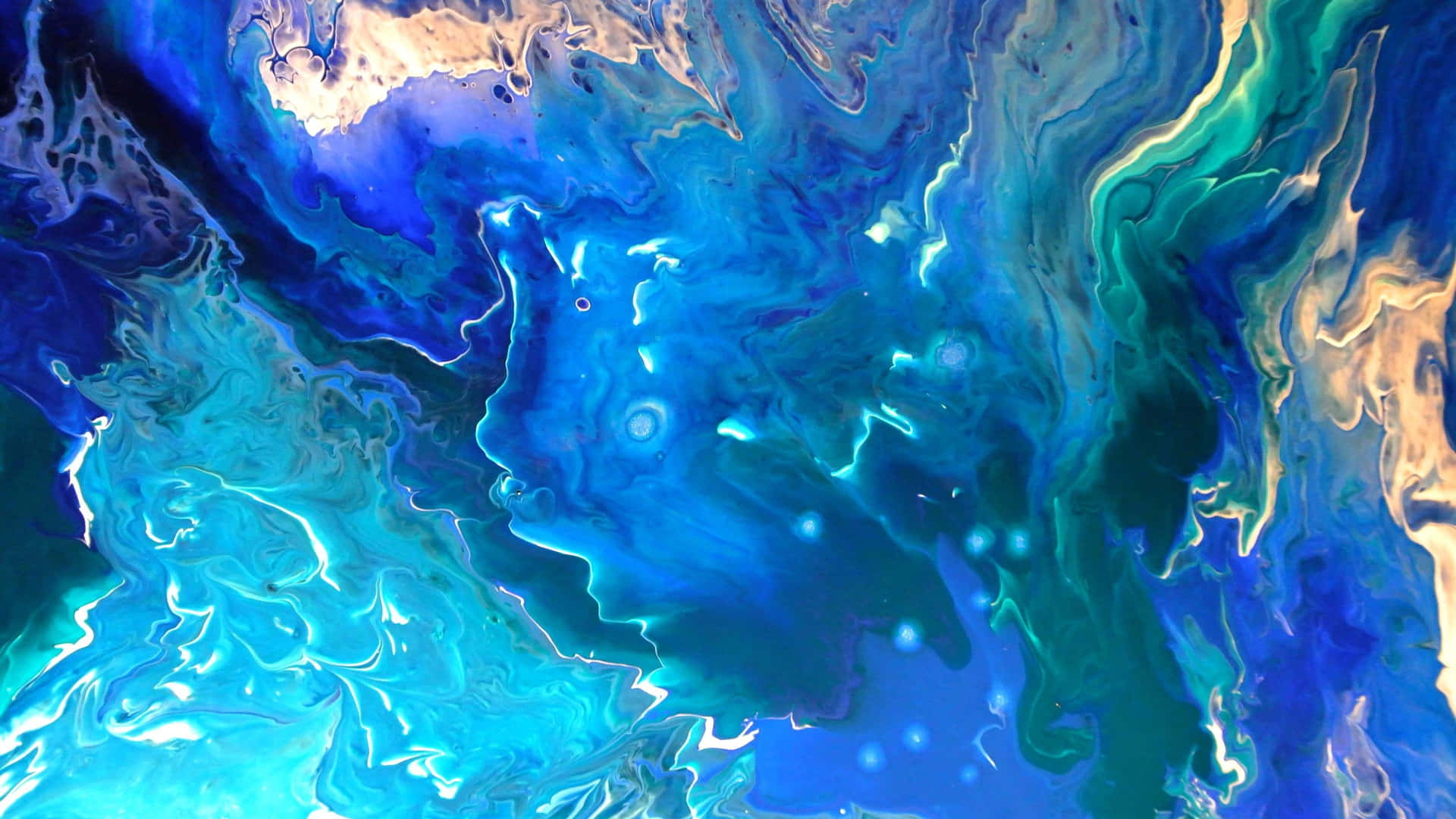 Abstract Azure Ocean Art4 K Wallpaper