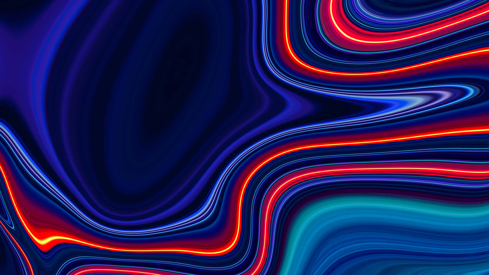 Blue Red Liquify Abstract Background