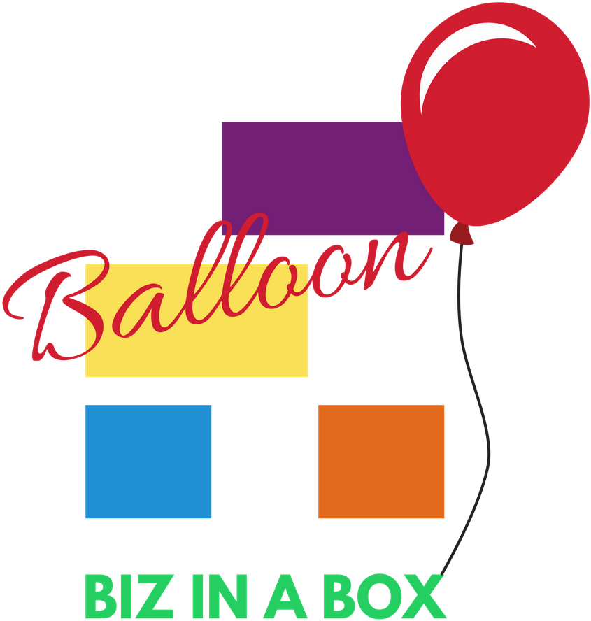Abstract Balloonand Color Blocks Graphic PNG