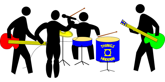 Abstract Band Instruments Vector PNG