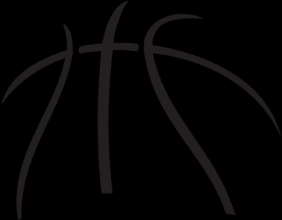 Abstract Basketball Design PNG