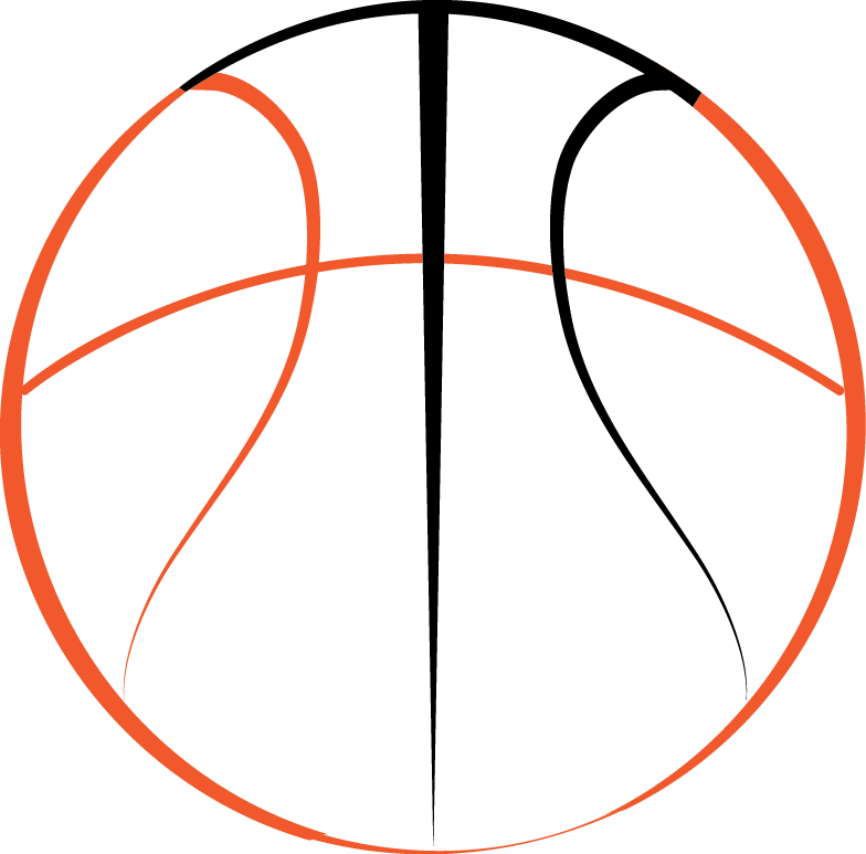 Abstract Basketball Logo Design PNG