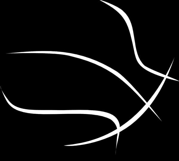 Abstract Basketball Swoosh Graphic PNG