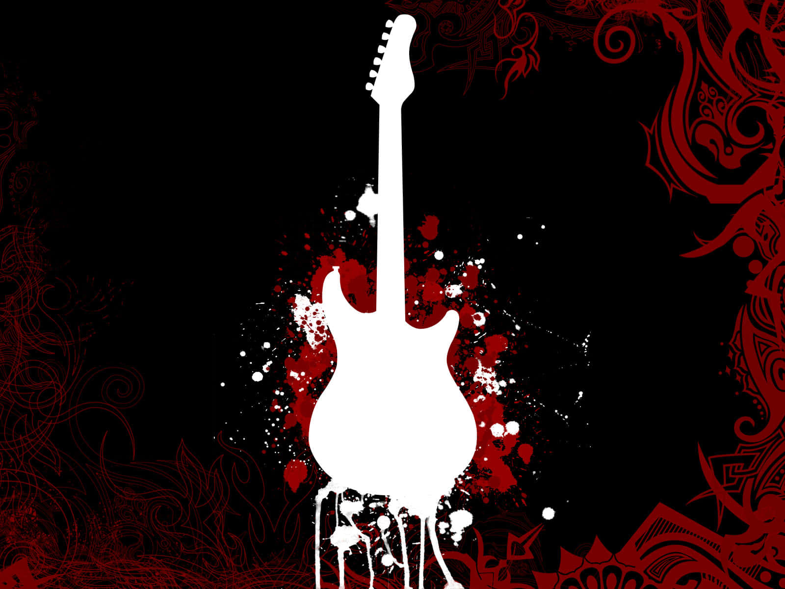 Abstract Bass Guitar Art Wallpaper