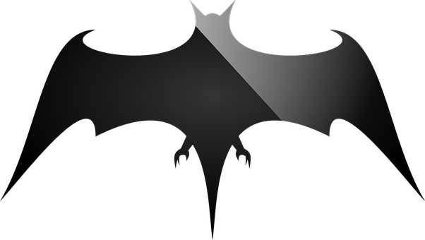 Abstract Bat Silhouette Art PNG