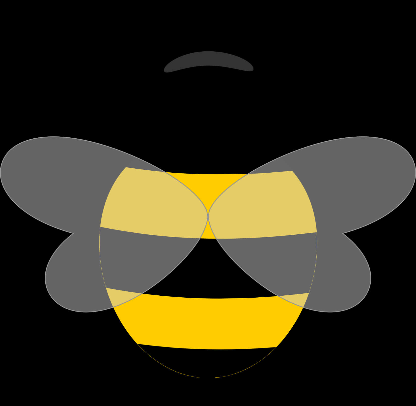 Abstract Bee Artwork PNG