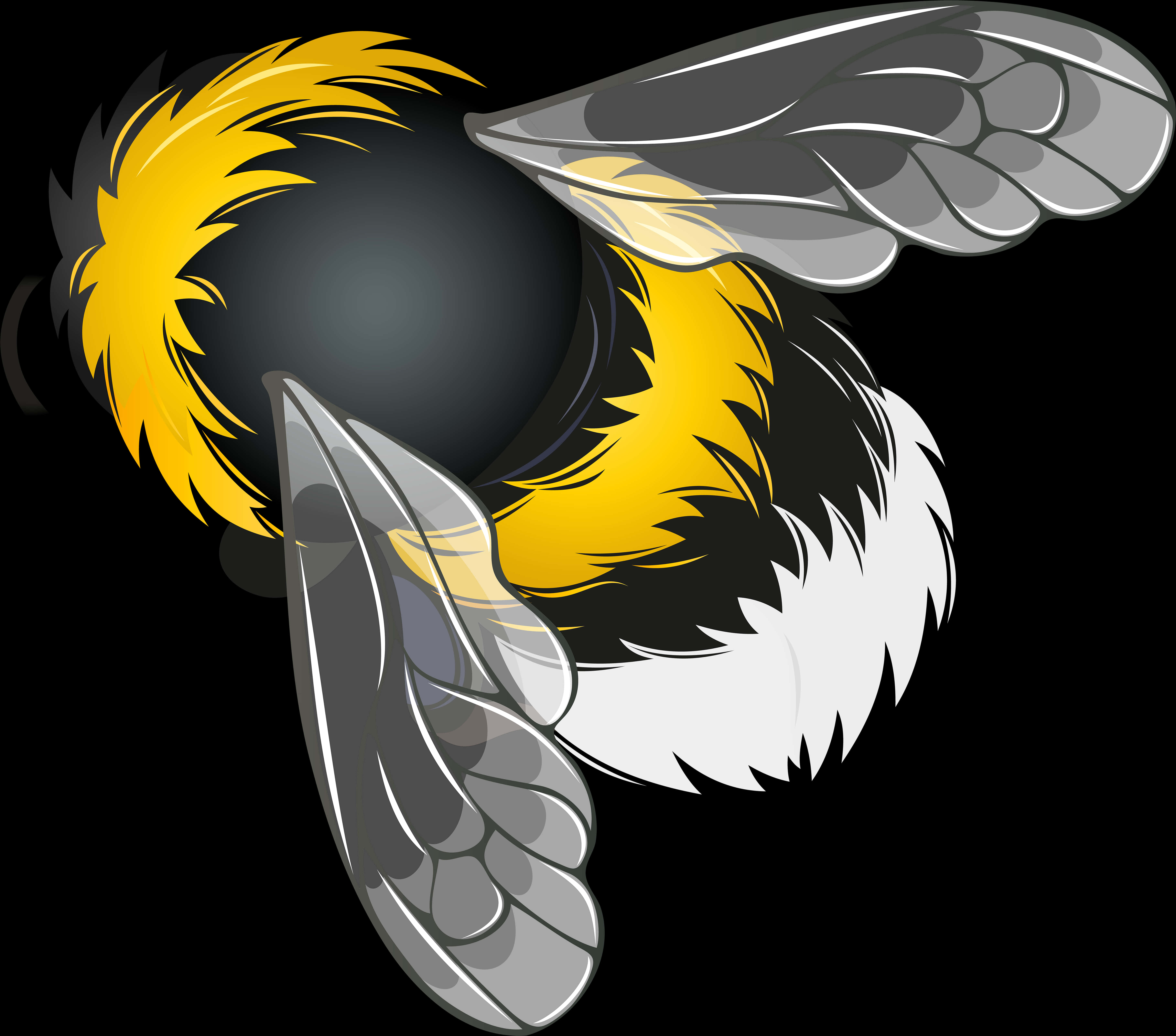 Abstract Bee Graphic Art PNG