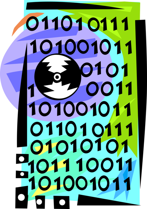 Abstract Binary Code Design PNG