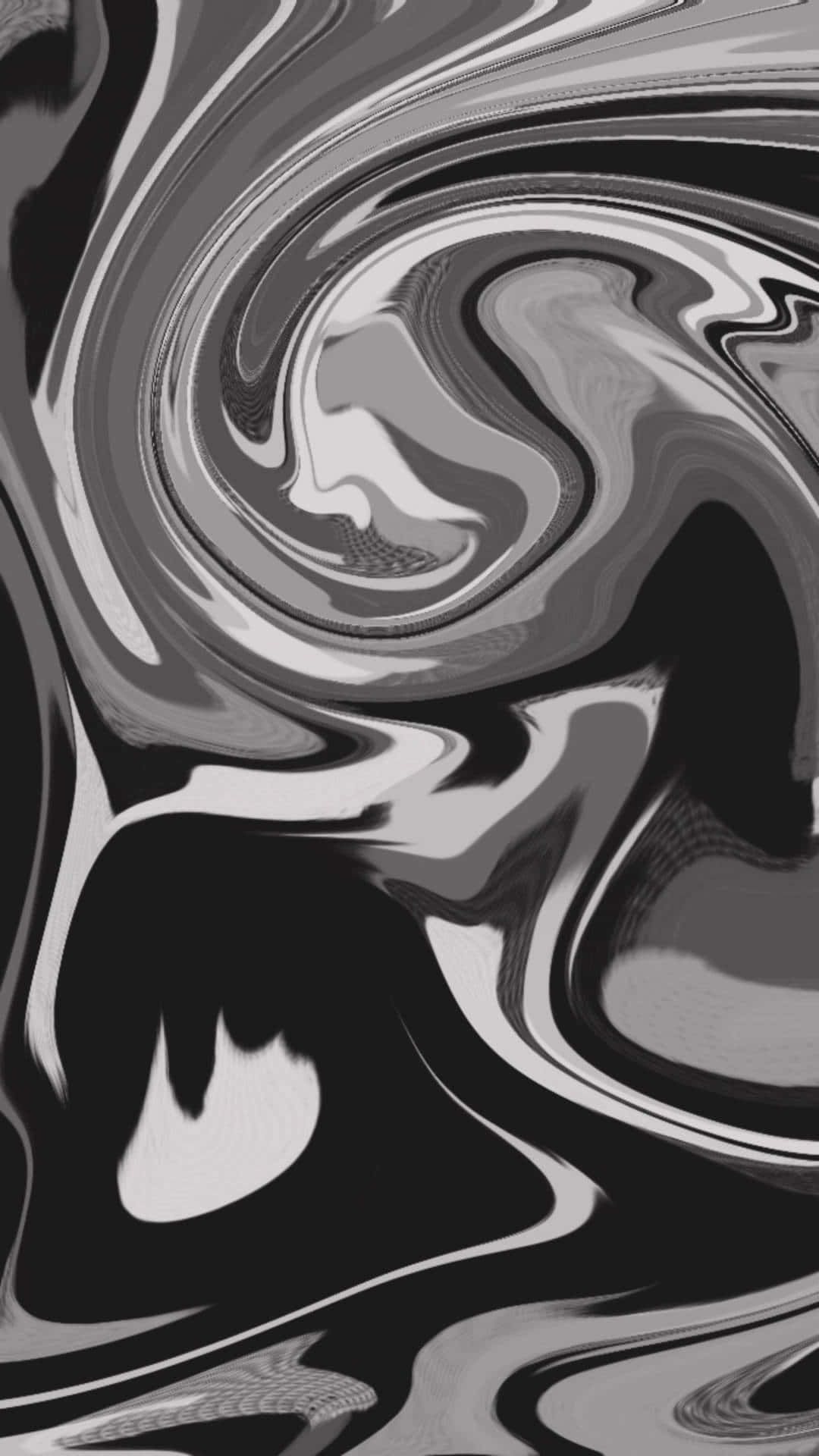Abstract Black And Grey Swirls Wallpaper