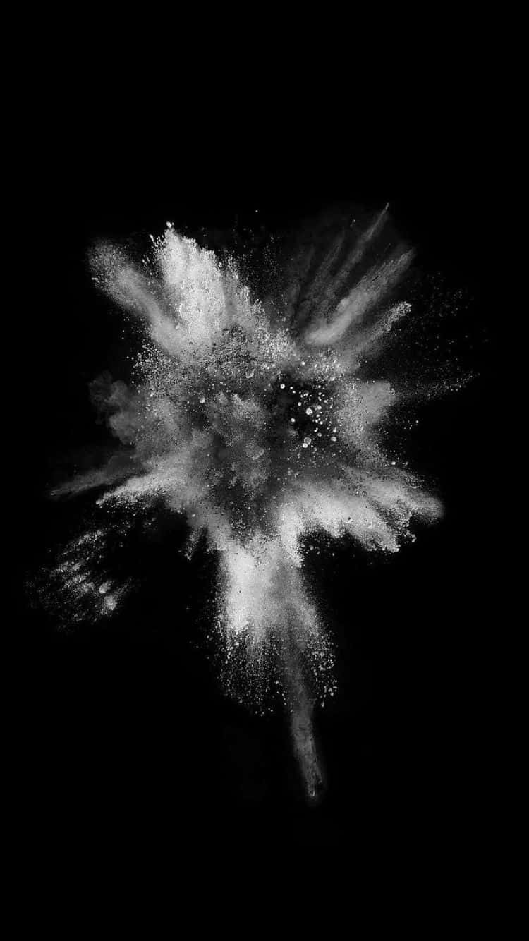 Abstract_ Black_and_ White_ Explosion Wallpaper