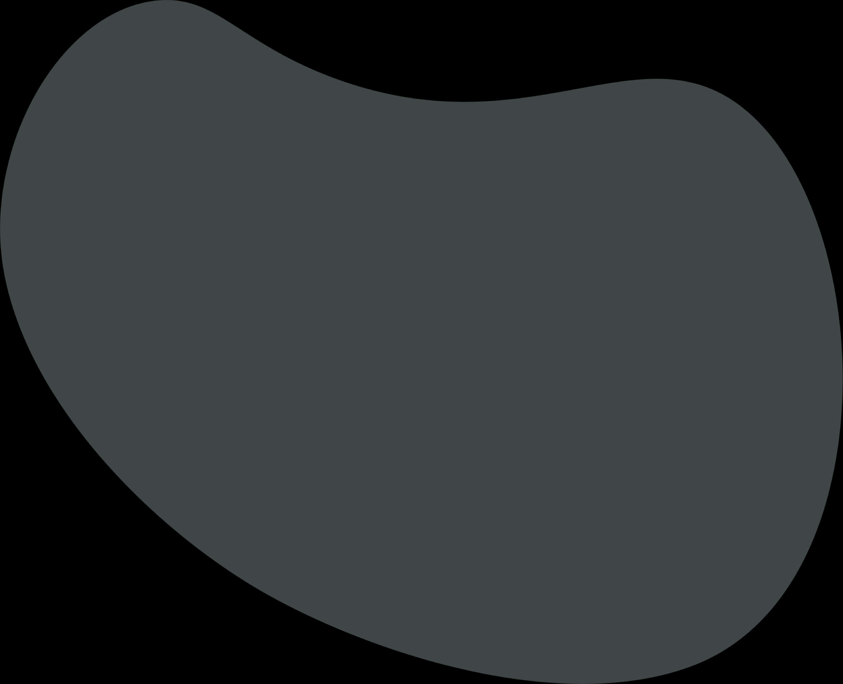 Abstract Black Blob Shapes PNG