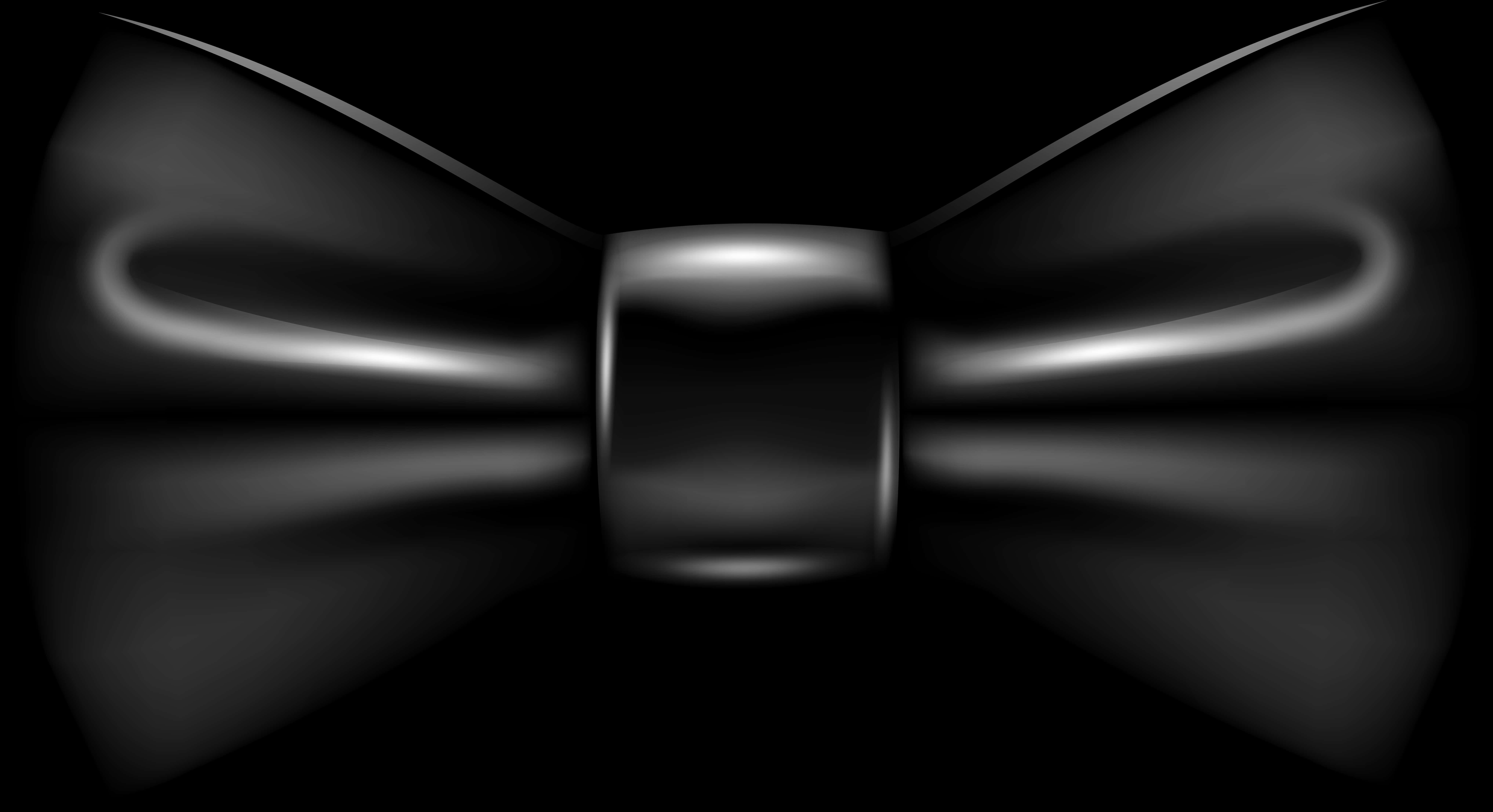 Abstract Black Bow Tie PNG