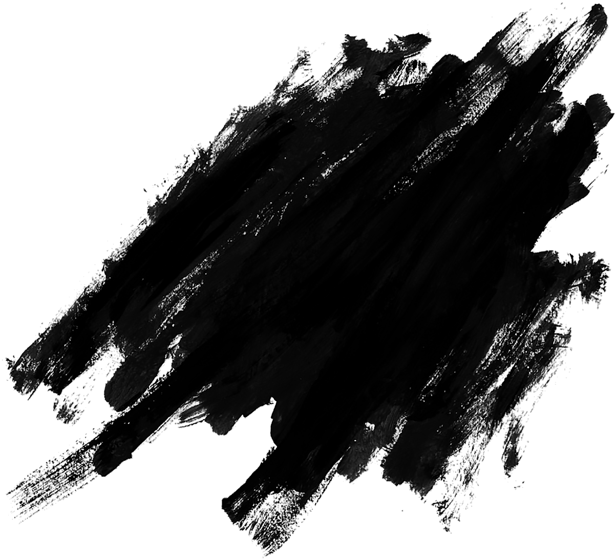 Abstract Black Brush Stroke Vector PNG