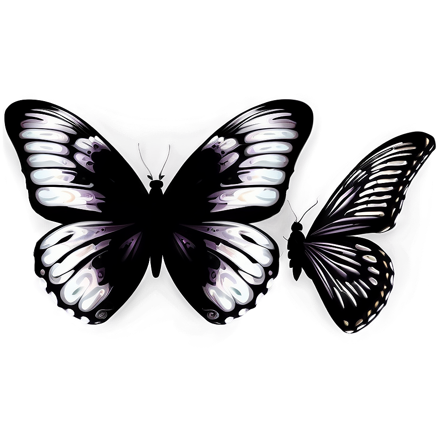 Abstract Black Butterfly Png 42 PNG